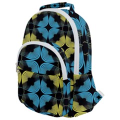 Digital Floral Rounded Multi Pocket Backpack by Sparkle
