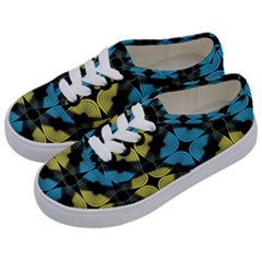 Digital Floral Kids  Classic Low Top Sneakers by Sparkle