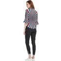 Usa-deco-background Loose Horn Sleeve Chiffon Blouse View2