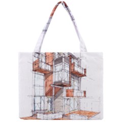 Rag-flats-onion-flats-llc-architecture-drawing Graffiti-architecture Mini Tote Bag by Sudhe