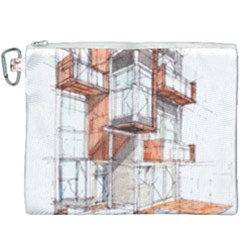 Rag-flats-onion-flats-llc-architecture-drawing Graffiti-architecture Canvas Cosmetic Bag (xxxl) by Sudhe