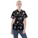 Pastel Goth Witch Women s Short Sleeve Pocket Shirt View1