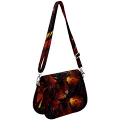 Dragon Fire Fantasy Art Saddle Handbag