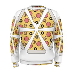 Pizza-slice-food-italian Men s Sweatshirt by Sudhe