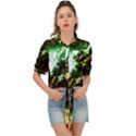 Science-fiction-forward-futuristic Tie Front Shirt  View1