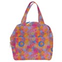 Multicolored Splashes And Watercolor Circles On A Dark Background Boxy Hand Bag View1