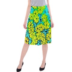 Chrysanthemums Midi Beach Skirt
