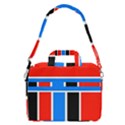 Crossing Lines MacBook Pro Shoulder Laptop Bag (Large) View2