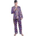 Multicolored Circles And Spots Men s Long Sleeve Satin Pajamas Set View1