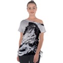 Matterhorn-switzerland-mountain Off Shoulder Tie-Up Tee View1