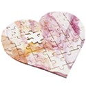 Red and orange alcohol in  Wooden Puzzle Heart View3