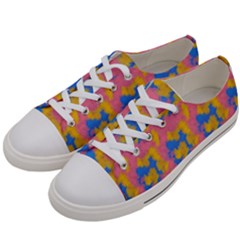 Abstract Painting Women s Low Top Canvas Sneakers