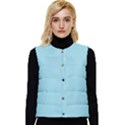 funny pugs. cute pets Women s Short Button Up Puffer Vest View1