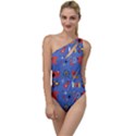 Blue 50s To One Side Swimsuit View1
