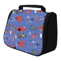 Blue 50s Full Print Travel Pouch (small)