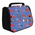 Blue 50s Full Print Travel Pouch (Small) View2