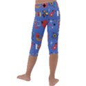 Blue 50s Kids  Lightweight Velour Capri Leggings  View4