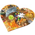 Through Space And Time 5 Wooden Puzzle Heart View2