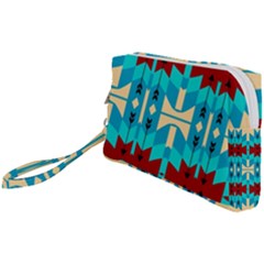 Shapes Rows Wristlet Pouch Bag (small)