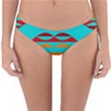 Shapes On A Blue Background Reversible Hipster Bikini Bottoms View1