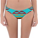 Shapes On A Blue Background Reversible Hipster Bikini Bottoms View3