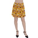Ice cream on an orange background pattern                                                             Panel Skirt View1