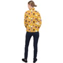 Ice cream on an orange background pattern                                                             Women Half Zip Windbreaker View2
