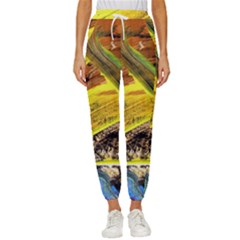 Blue Bird-1-2 Cropped Drawstring Pants