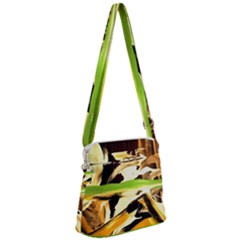 Grasshopper-1-1 Zipper Messenger Bag by bestdesignintheworld