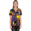 The Life Aquatic Women s V-Neck Scrub Top View1