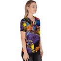 The Life Aquatic Women s V-Neck Scrub Top View3