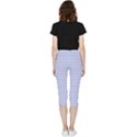 Lighblu Plaid Small Inside Out Lightweight Velour Capri Leggings  View4