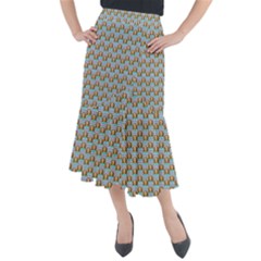 Girl Blue Midi Mermaid Skirt