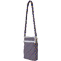 Yellow Circles On A Purple Background Multi Function Travel Bag View2