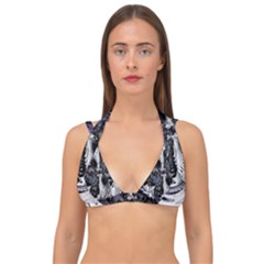 Twin Migraines Double Strap Halter Bikini Top