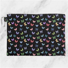 Bright And Beautiful Butterflies Canvas Cosmetic Bag (xxl)