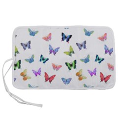 Cute Bright Butterflies Hover In The Air Pen Storage Case (s) by SychEva