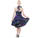 Unadjusted Tv Screen Halter Party Swing Dress  View2