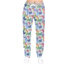 Beautiful Bright Butterflies Are Flying Women velvet Drawstring Pants View1