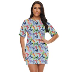 Beautiful Bright Butterflies Are Flying Just Threw It On Dress