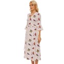 Bullfinches Sit On Branches Midsummer Wrap Dress View2