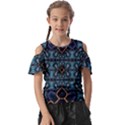 Blue pattern Kids  Butterfly Cutout Tee View1