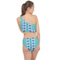 Turquoise Spliced Up Two Piece Swimsuit View2