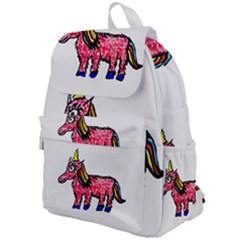 Unicorn Sketchy Style Drawing Top Flap Backpack by dflcprintsclothing