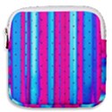Warped Stripy Dots Mini Square Pouch View1