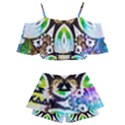 375 Chroma Digital Art Custom Kids  Off Shoulder Skirt Bikini View2
