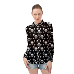 Skullmusician Long Sleeve Chiffon Shirt