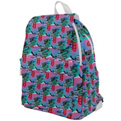 Retro Snake Top Flap Backpack by Sparkle