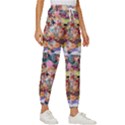 Retro Color Cropped Drawstring Pants View3