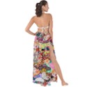 Retro Color Maxi Chiffon Tie-Up Sarong View2